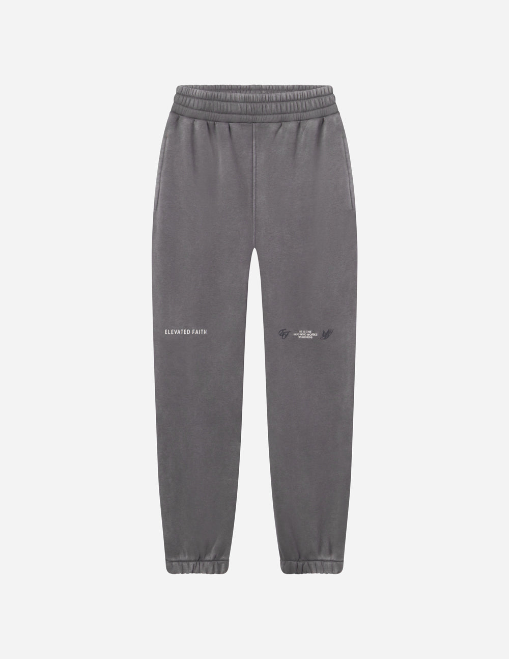 Elevated Faith Gray Sweatpants for Comfort with Christian Apparel Design