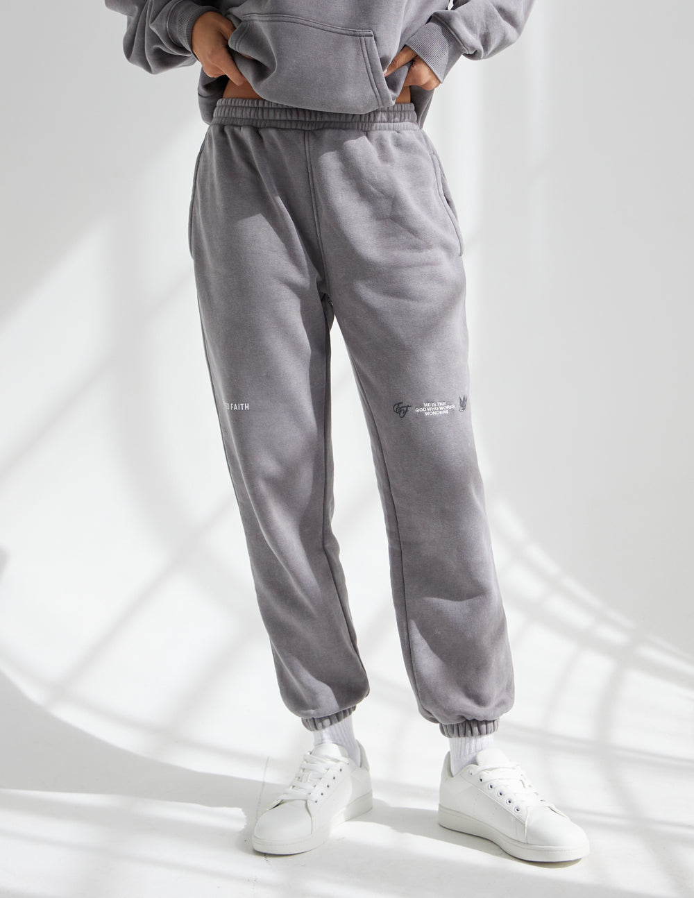 Elevated Faith Gray Sweatpants for Comfortable Style in Christian Apparel
