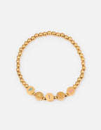 Gold Letter Bracelet with 'FAITH' beads as Christian Jewelry Bracelet from Elevated Faith