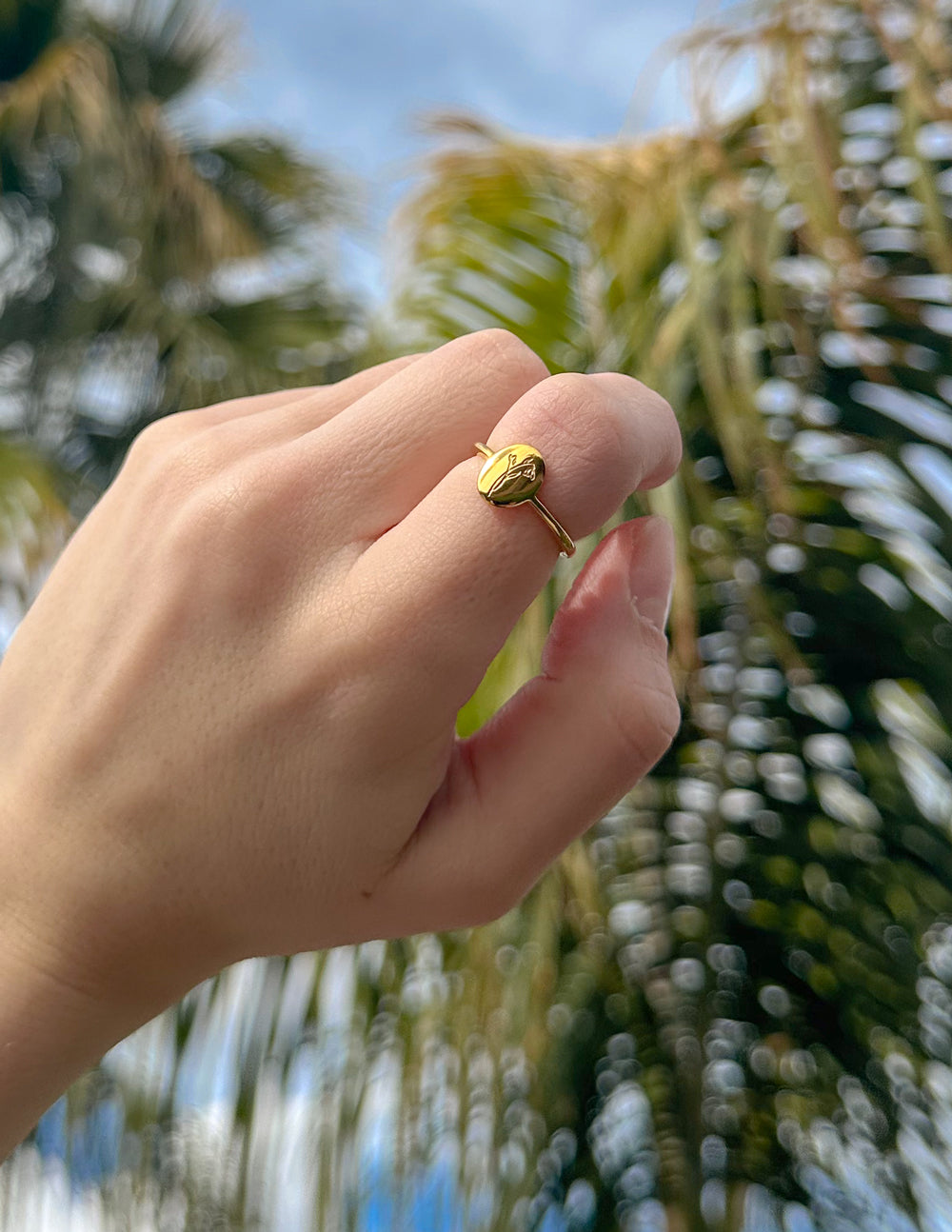Elevated Faith Gold Ring with Unique Design, a stylish piece of Christian Jewelry