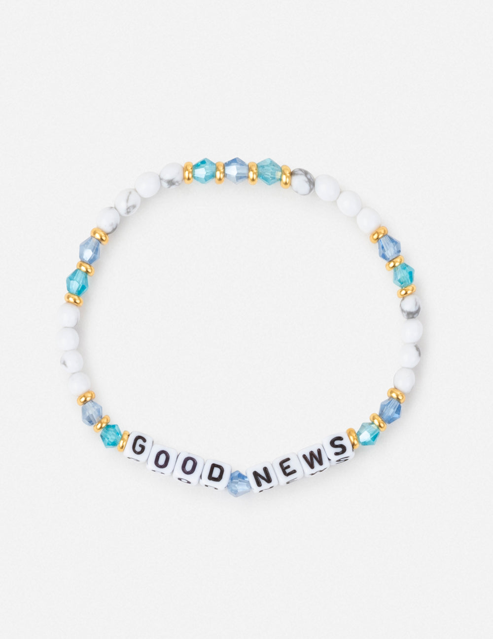 Elevated Faith Christian Jewelry Bracelet with colorful beads and letters spelling Good News