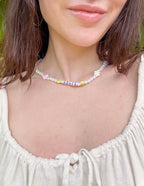 Elevated Faith Christian Jewelry Necklace with Colorful Beads and Smileys for Everyday Wear