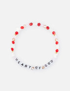 Elevated Faith Christian Jewelry Bracelet with beads spelling HEART OF GOD in vibrant colors