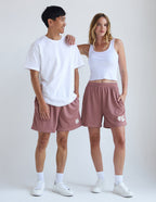 Comfortable Elevated Faith Christian Shorts in blush pink for casual wear with pockets