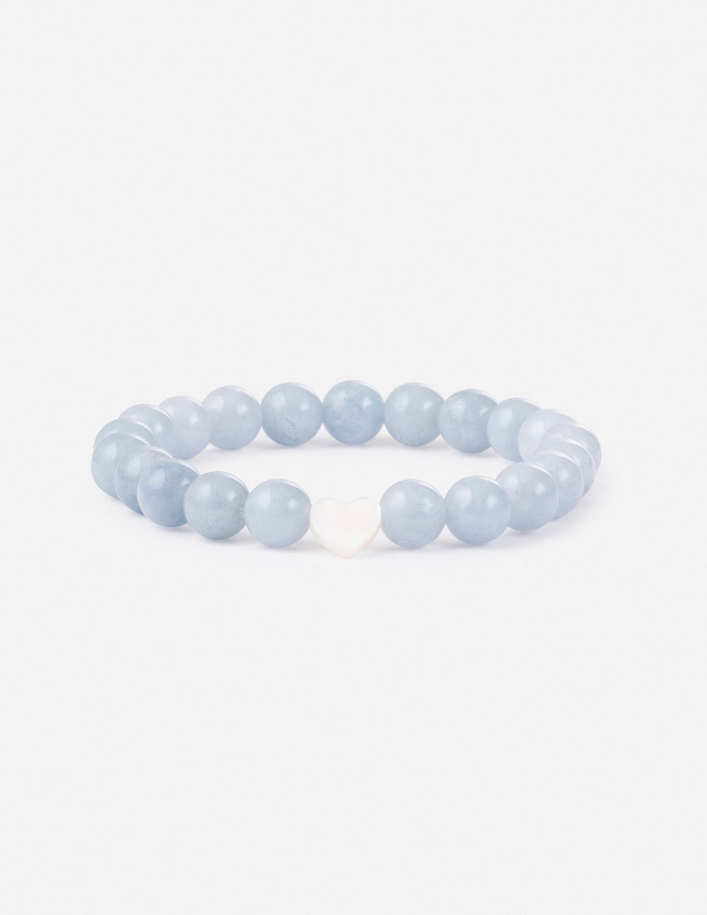 Elevated Faith Blue Stone Bracelet as Christian Jewelry Bracelet with Heart-Shaped Accent