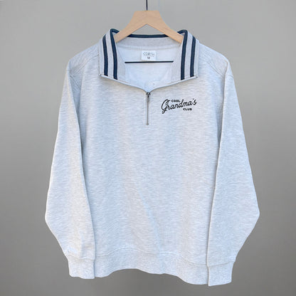 Cool Grandmas Club (Left Chest) Funny Quarter Zip Pullover – Ivy + Cloth