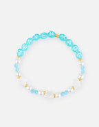 Elevated Faith Christian Jewelry Bracelet with turquoise beads and pearl accents featuring 'Heaven Made' letters