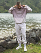 Elevated Faith sweatpants in light gray, perfect for comfortable Christian Apparel for everyday wear