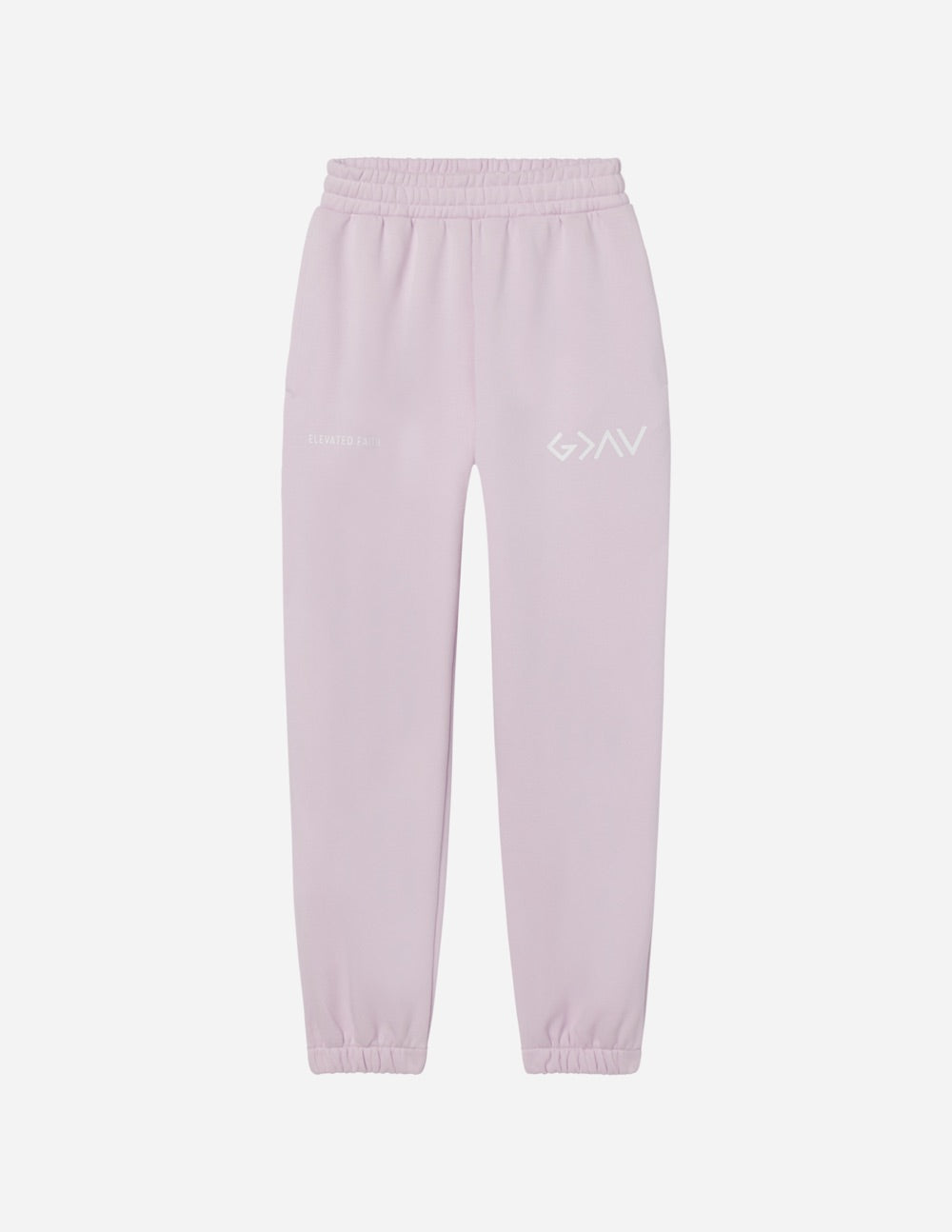 Elevated Faith Pink Sweatpants featuring Christian Apparel design for comfortable wear