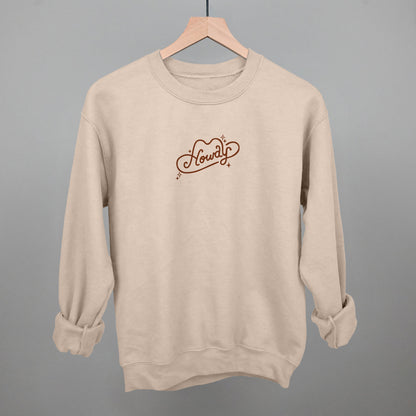 Howdy (Hat + Sparkles) Funny Sweatshirt in Sandstone – Ivy + Cloth