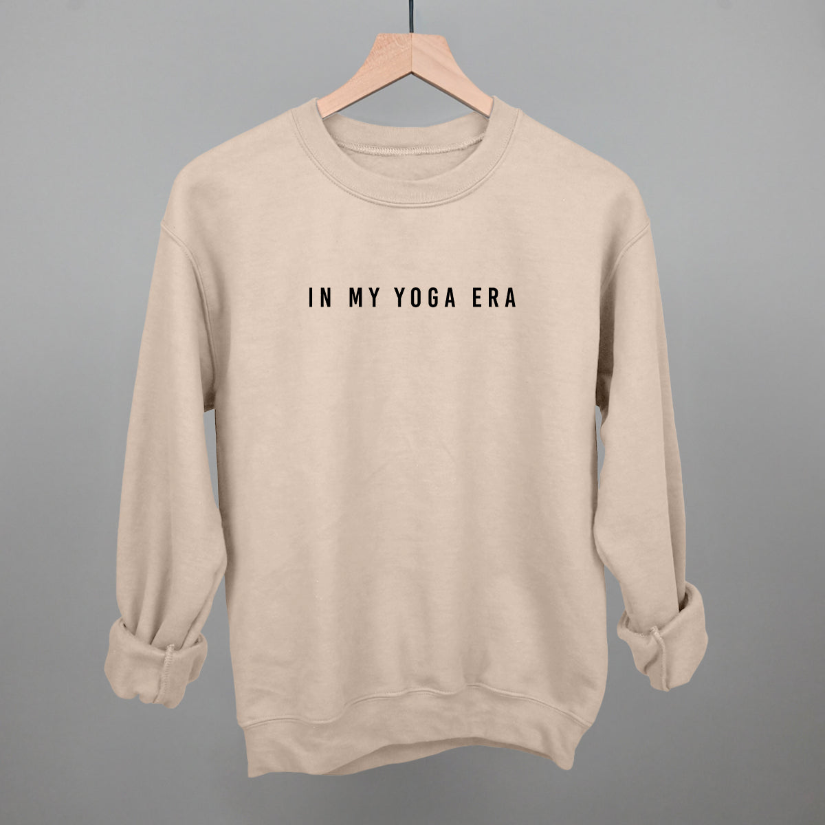 In My Yoga Era Funny Sweatshirt in Sandstone – Ivy + Cloth