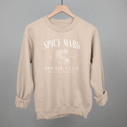 Spicy Marg Social Club Funny Sweatshirt in Sandstone – Ivy + Cloth