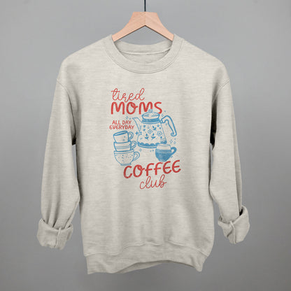 Tired Moms Coffee Club Doodle Funny Sweatshirt in Oatmeal – Ivy + Cloth