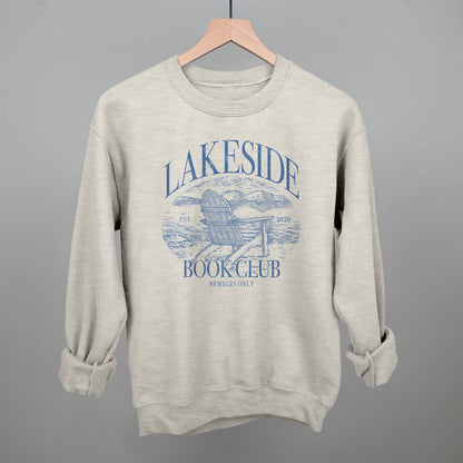 Lakeside Book Club graphic crewneck sweatshirt in Oatmeal