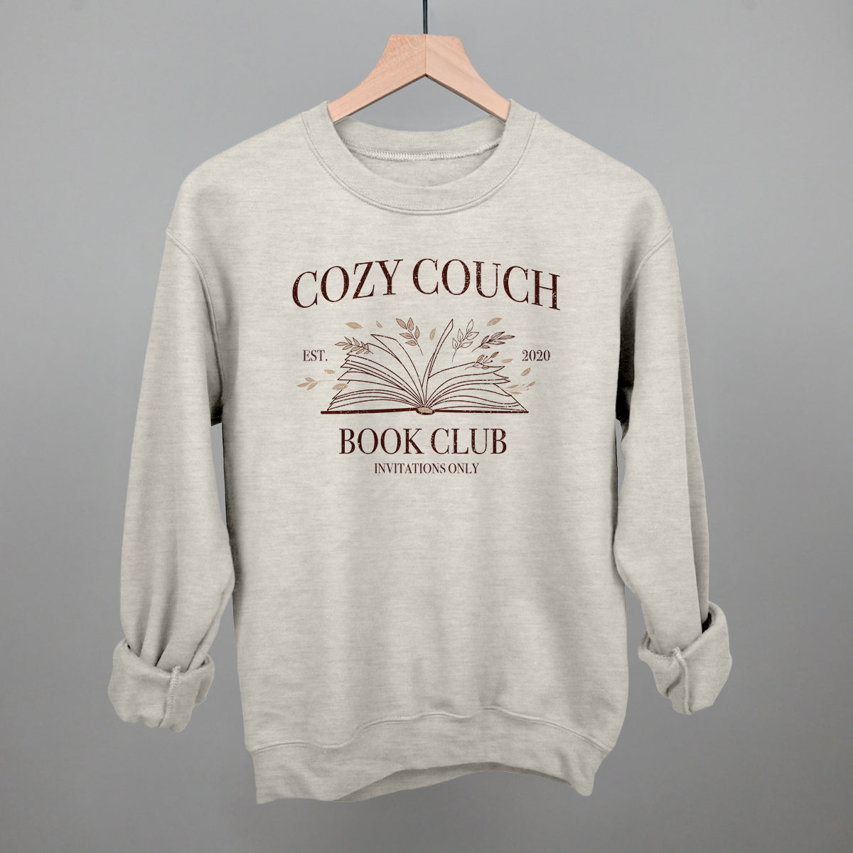 Cozy Couch Book Club Funny Sweatshirt in Oatmeal – Ivy + Cloth
