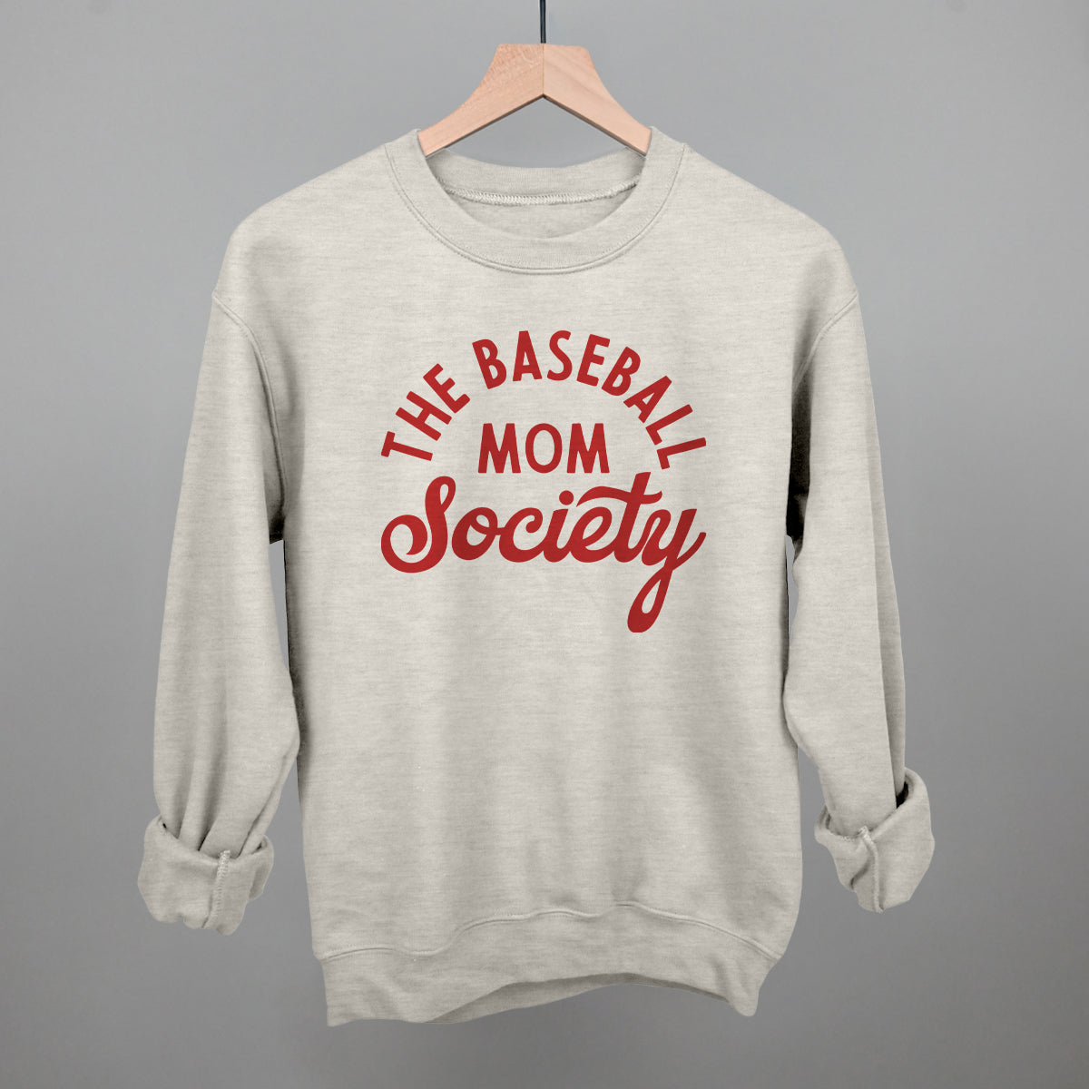 The Baseball Mom Society Funny Sweatshirt in Oatmeal – Ivy + Cloth