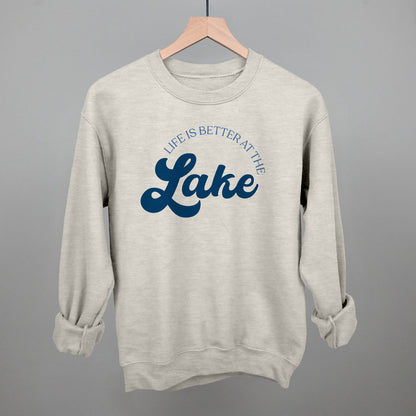 Life Is Better At The Lake Arch + Script Funny Sweatshirt in Oatmeal – Ivy + Cloth