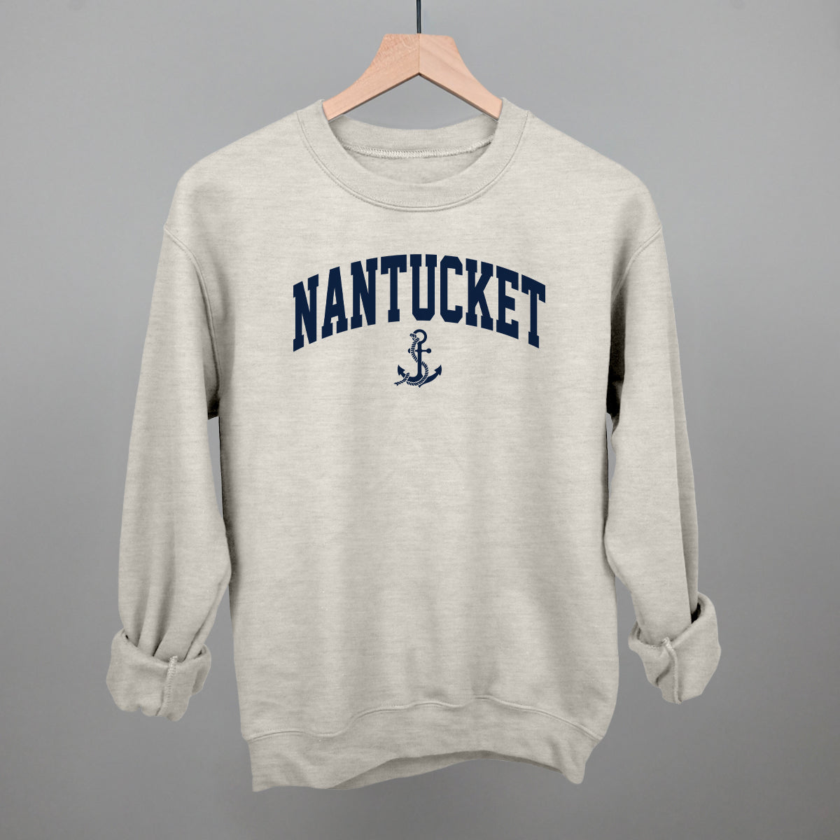 Nantucket Arch And Anchor Funny Sweatshirt in Oatmeal – Ivy + Cloth