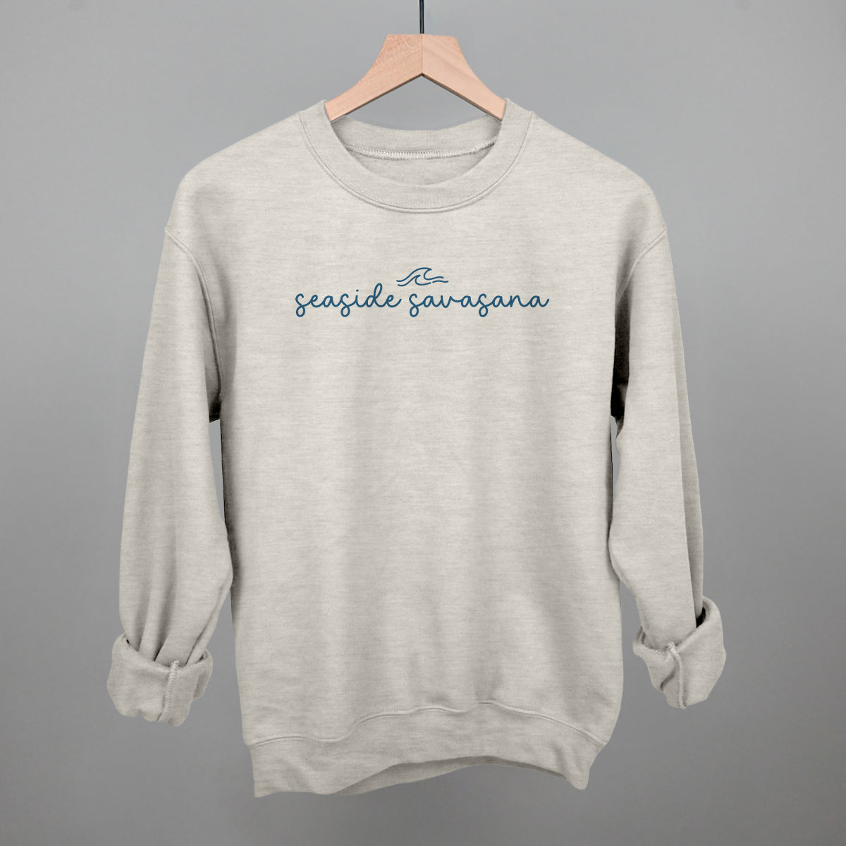 Seaside Savasana Funny Sweatshirt in Oatmeal – Ivy + Cloth