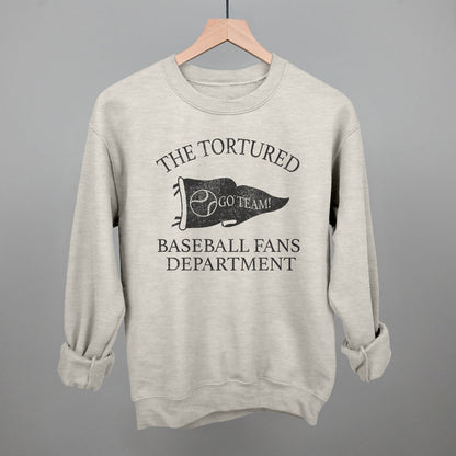 The Tortured Baseball Fans Department Funny Sweatshirt in Oatmeal – Ivy + Cloth