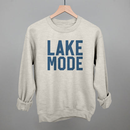 Lake Mode Lake Life graphic crewneck sweatshirt in Oatmeal