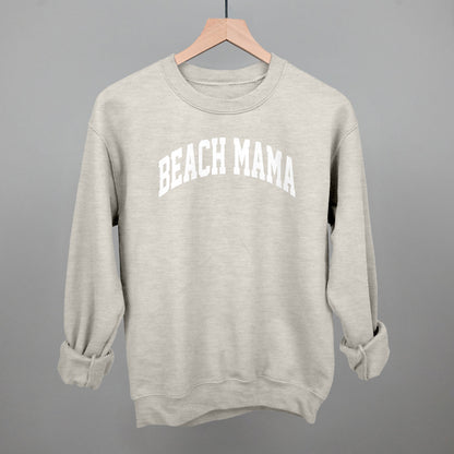 Beach Mama Arch (White) Funny Sweatshirt in Oatmeal – Ivy + Cloth