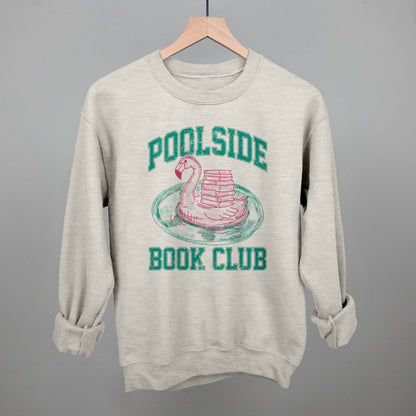 Poolside Book Club (Pink + Teal) Funny Sweatshirt in Oatmeal – Ivy + Cloth