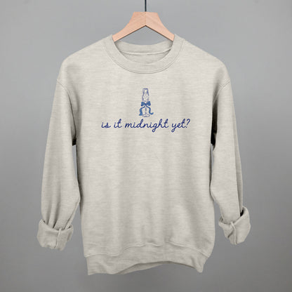 Is It Midnight Yet (Blue) Funny Sweatshirt in Oatmeal – Ivy + Cloth