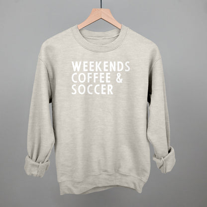 Weekends Coffee & Soccer Funny Sweatshirt in Oatmeal – Ivy + Cloth