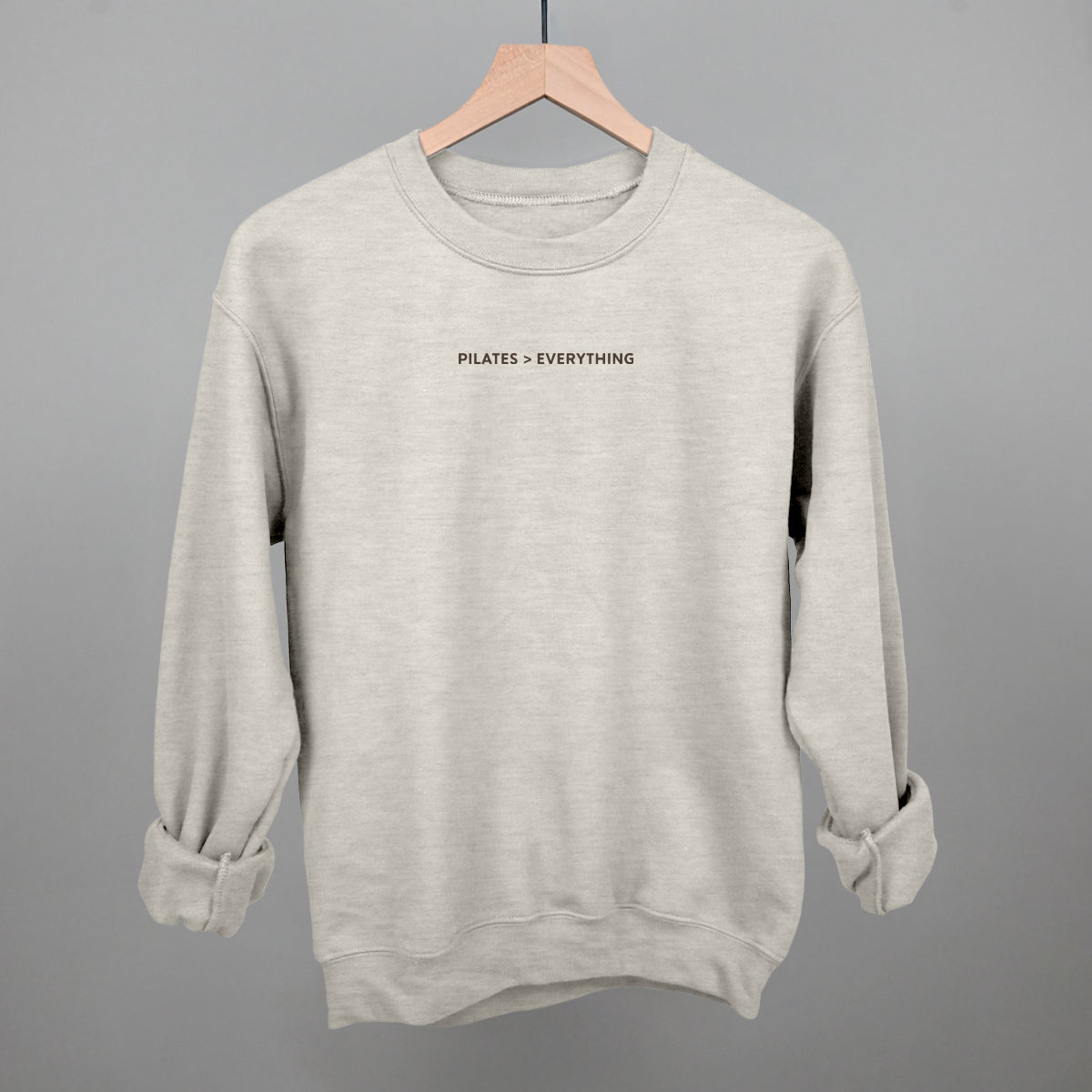 Pilates > Everything Funny Sweatshirt in Oatmeal – Ivy + Cloth