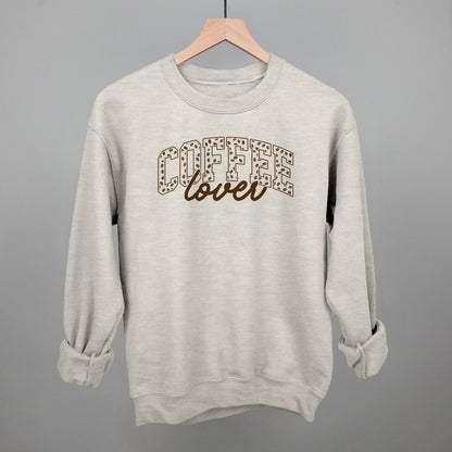 Coffee Lover graphic crewneck sweatshirt in Oatmeal