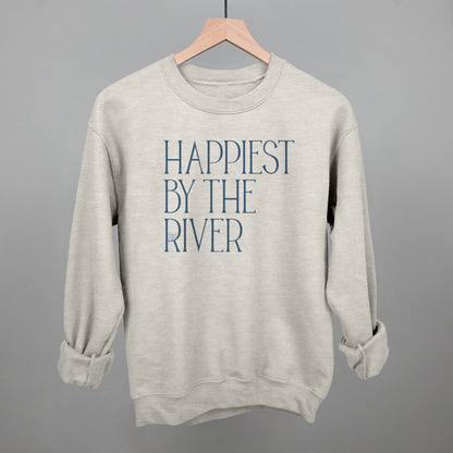 Happiest By The River Funny Sweatshirt in Oatmeal – Ivy + Cloth