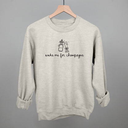 Wake Me For Champagne Funny Sweatshirt in Oatmeal – Ivy + Cloth