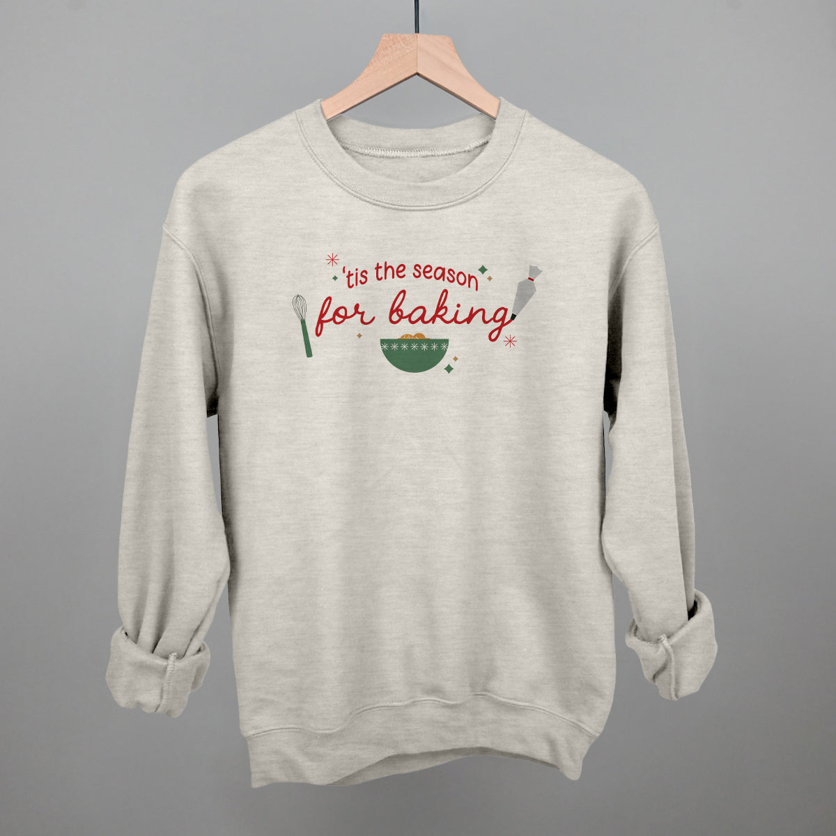 'Tis The Season For Baking Doodles Funny Sweatshirt in Oatmeal – Ivy + Cloth