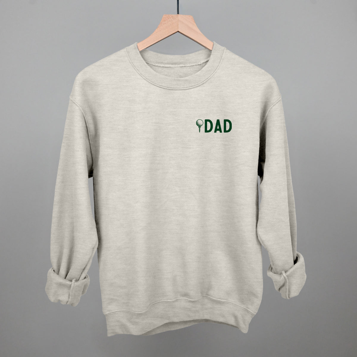 Golf Dad graphic crewneck sweatshirt in Oatmeal