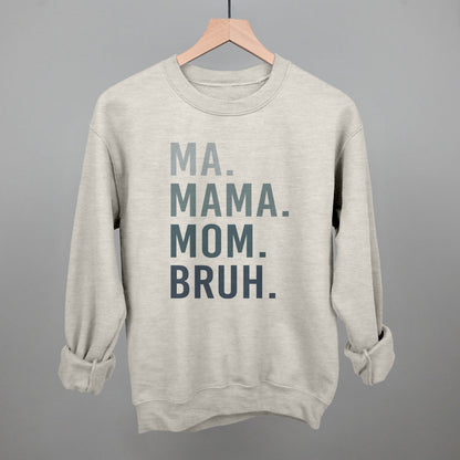 Ma Mama Mom Bruh graphic crewneck sweatshirt in Oatmeal