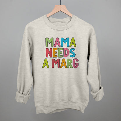 Mama Needs A Marg Colorful Funny Sweatshirt in Oatmeal – Ivy + Cloth