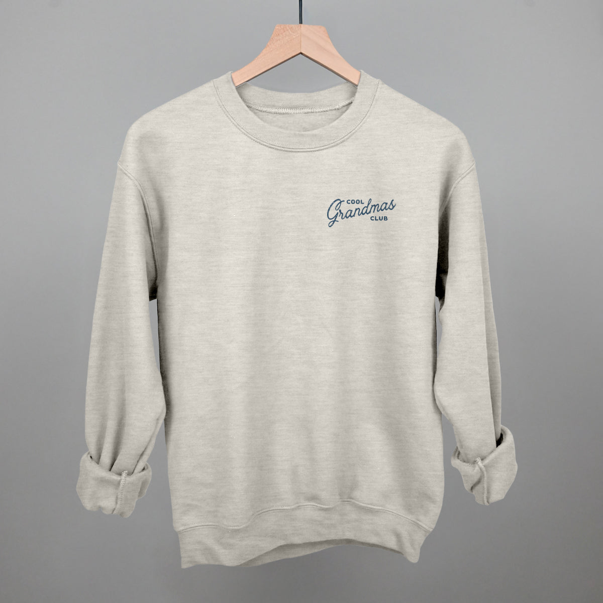 Cool Grandmas Club (Left Chest) Funny Sweatshirt in Oatmeal – Ivy + Cloth