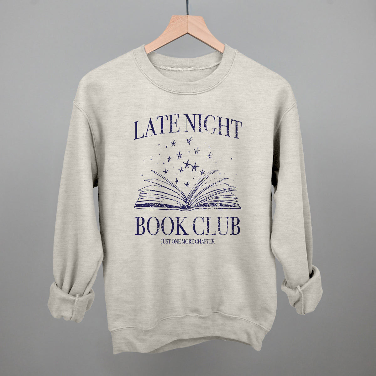 Late Night Book Club Funny Sweatshirt in Oatmeal – Ivy + Cloth