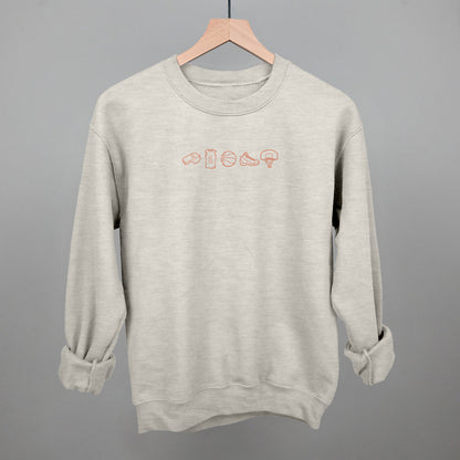 Basketball Icon Doodles Funny Sweatshirt in Oatmeal – Ivy + Cloth