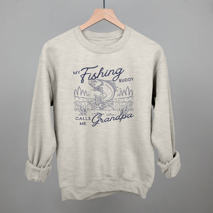 My Fishing Buddy Calls Me Grandpa Funny Sweatshirt in Oatmeal – Ivy + Cloth