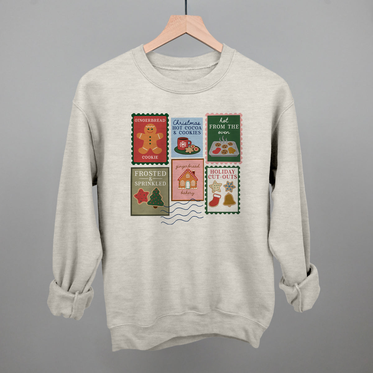 Christmas Cookie Stamps Funny Sweatshirt in Oatmeal – Ivy + Cloth