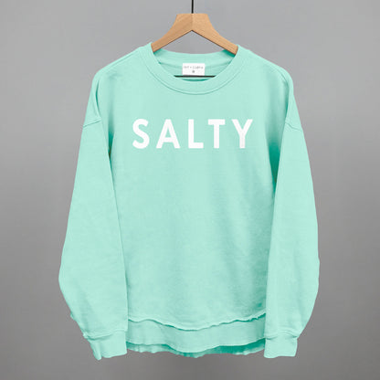 Salty Beach graphic top in Beach Glass