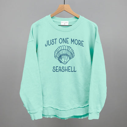 Just One More Seashell Beach graphic top in Beach Glass