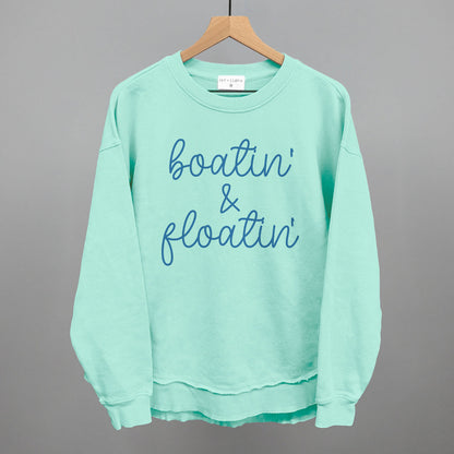 Boatin' & Floatin' Funny Oversized Terry Poncho in Beach Glass – Ivy + Cloth