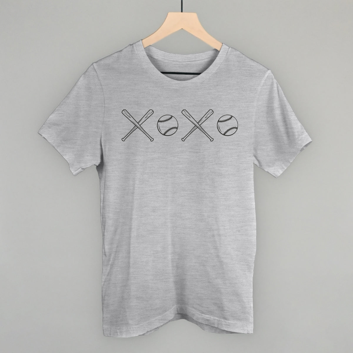 XOXO (Baseball) Funny T-Shirt in Athletic Heather – Ivy + Cloth