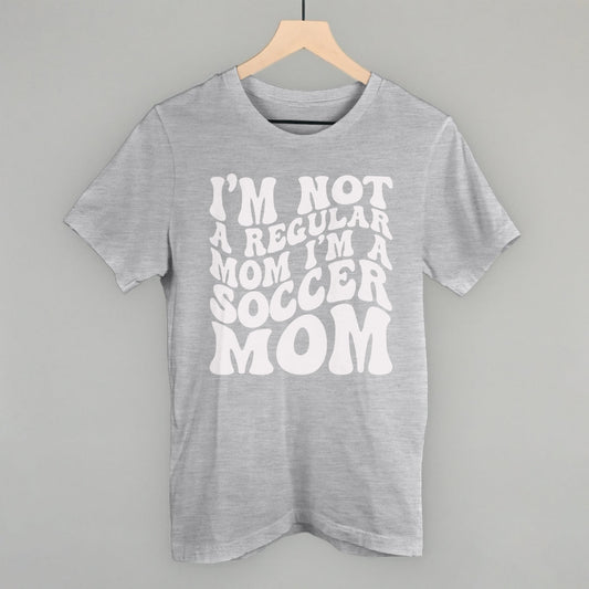 Not a Regular Mom Soccer Funny T-Shirt in Athletic Heather – Ivy + Cloth