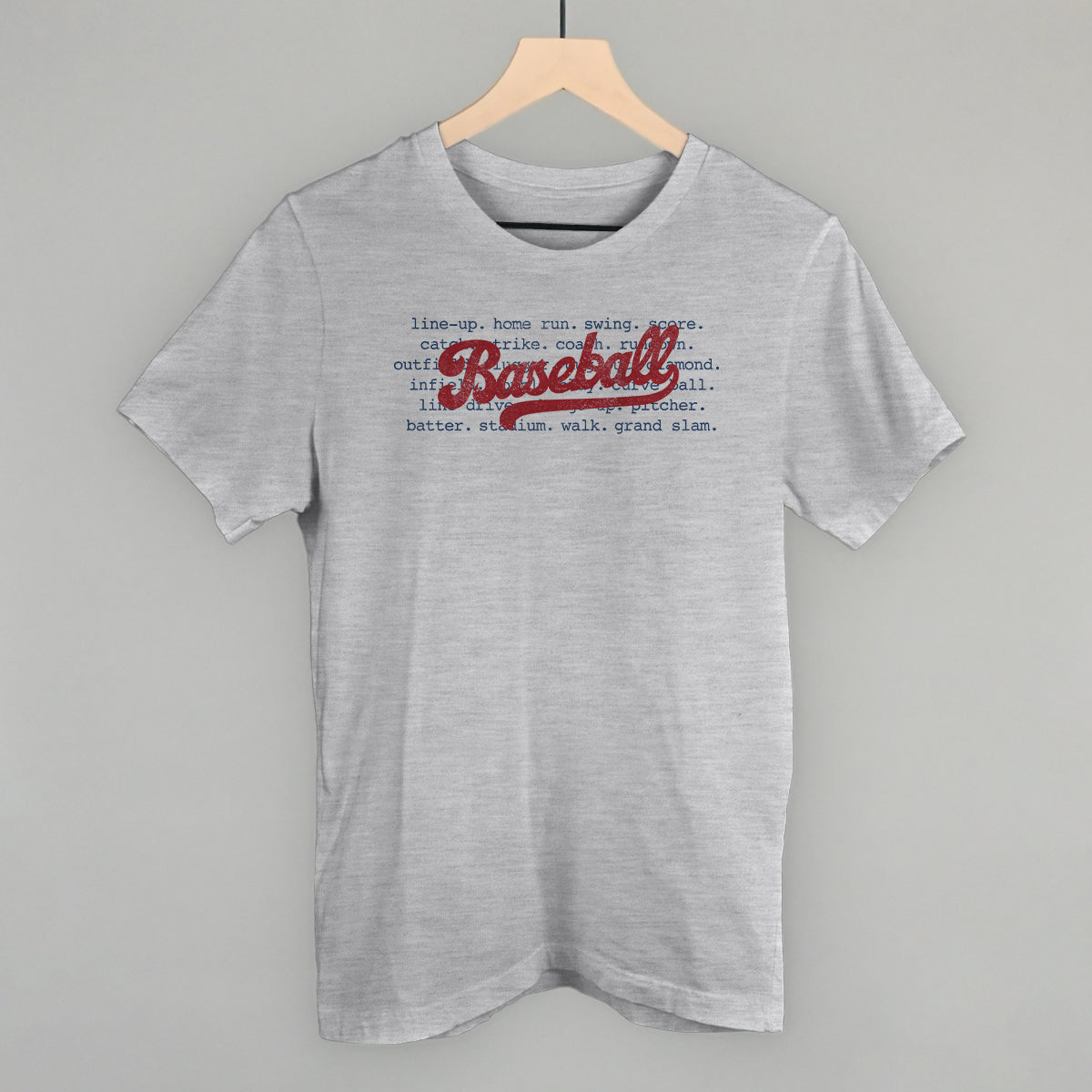 Baseball Terms Funny T-Shirt in Athletic Heather – Ivy + Cloth