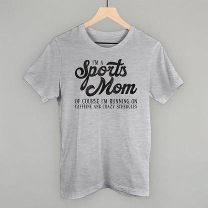 I'm A Sports Mom graphic tee in Athletic Heather