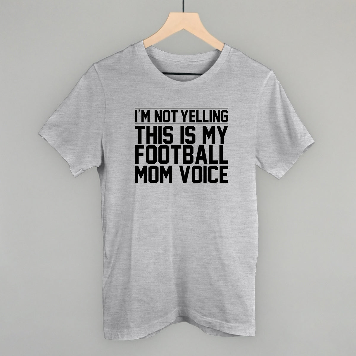 Football Mom Voice graphic tee in Athletic Heather